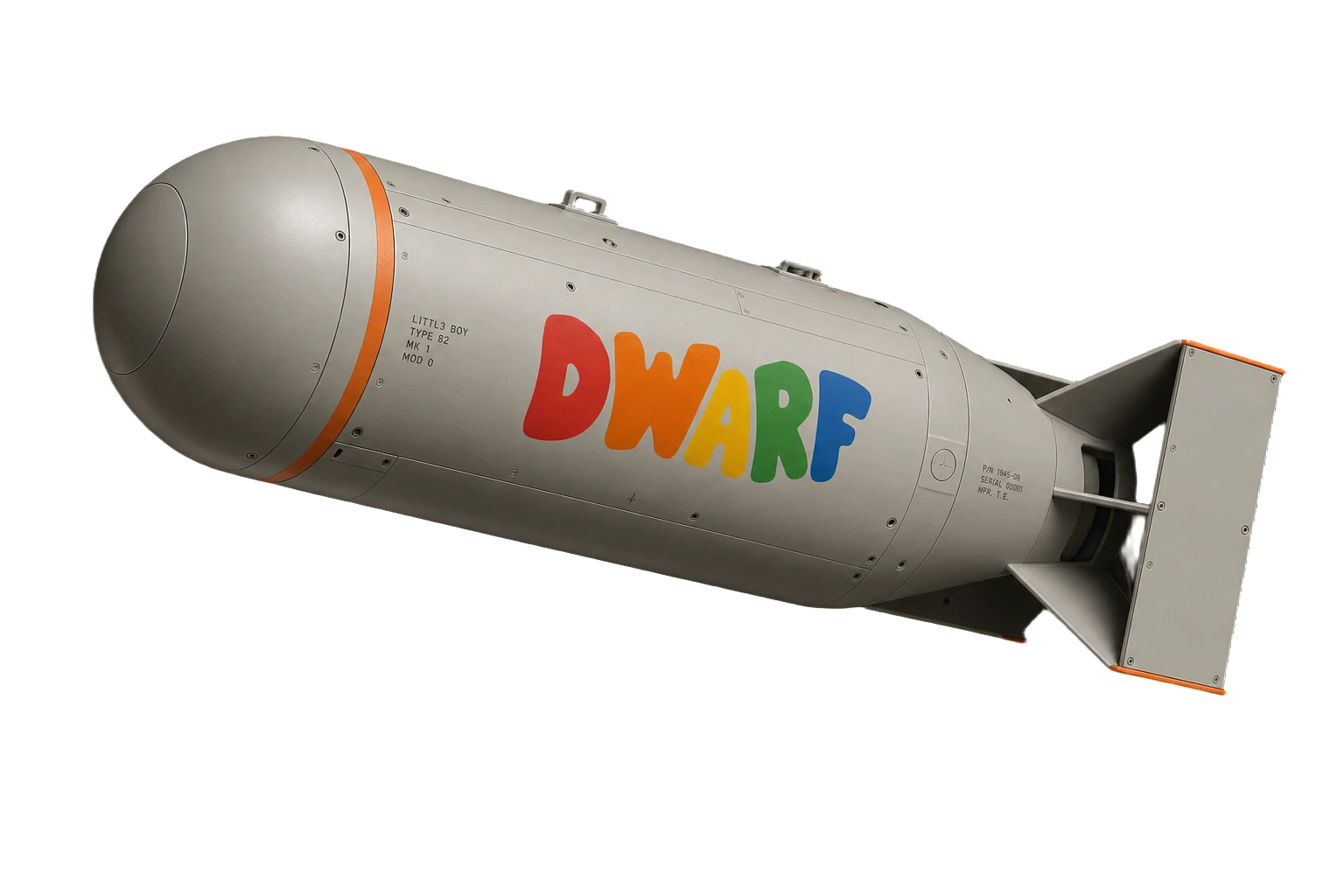 a dwarf-branded atomic bomb, tastefully designed