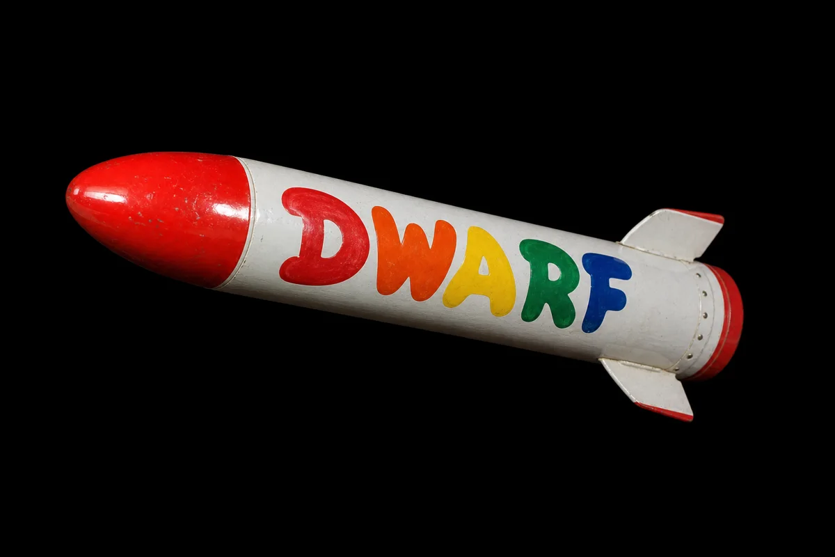 a dwarf-branded toy missile